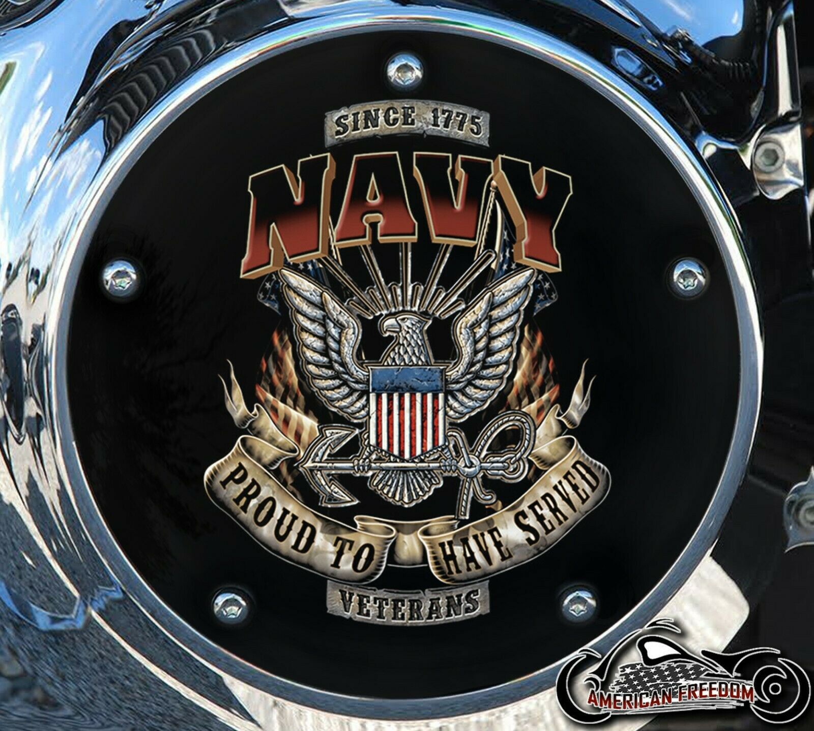Custom Derby Cover - Navy Veteran